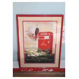 Coca-Cola Collectibles Set: Trays, Posters, Glassware, and Decorative Items