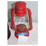 Set of 4 Vintage Dietz Oil Lanterns in Mixed Colors