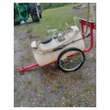 Towable Garden Sprayer with 14 Gallon Tank