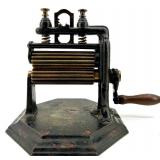 Vintage Lucite Box Purse with Floral Design Handle