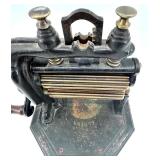 Vintage Lucite Box Purse with Floral Design Handle