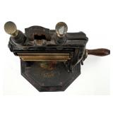 Vintage Lucite Box Purse with Floral Design Handle