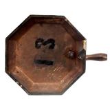 Vintage Lucite Box Purse with Floral Design Handle