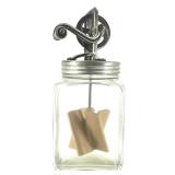 Pair of Gold-Toned Cloisonné 3 Tier Drop Down Dangle Earrings with Floral Design