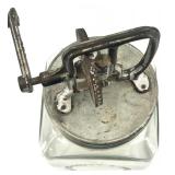 Pair of Gold-Toned Cloisonné 3 Tier Drop Down Dangle Earrings with Floral Design