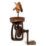 Museum of Fine Arts Crown Motif Clip-On Earrings with Red Gemstone Accents