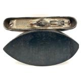 Vintage Clip-On Earrings and Bracelet Set with White Enamel and Rhinestones