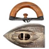 Vintage Clip-On Earrings and Bracelet Set with White Enamel and Rhinestones