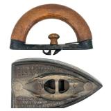 Vintage Clip-On Earrings and Bracelet Set with White Enamel and Rhinestones