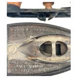 Vintage Clip-On Earrings and Bracelet Set with White Enamel and Rhinestones