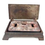 Vintage Statement Rhinestone Bracelet and Earring Set