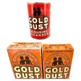 Vintage Coro Set of Pink & Blue Rhinestone Clip-On Earrings with Brooch