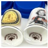 Set of Copper and Black Resin Jewelry with Necklaces and Earrings