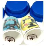 Set of Copper and Black Resin Jewelry with Necklaces and Earrings