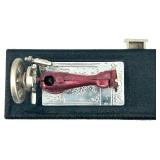 Copper Jewelry Set with Necklace, Brooch, Cuff, and Earrings