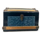 Wood and Metal Bead Necklace, Bracelet and Lipstick Compact with Mirror - England