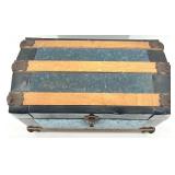 Wood and Metal Bead Necklace, Bracelet and Lipstick Compact with Mirror - England