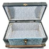 Wood and Metal Bead Necklace, Bracelet and Lipstick Compact with Mirror - England