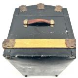 Wood and Metal Bead Necklace, Bracelet and Lipstick Compact with Mirror - England