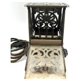 Vintage Brooch and Earrings Set with Tiger Glass Stones