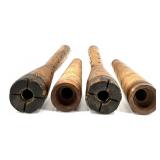 Set of 2 Orange and Yellow Jade Bead Bracelets with Pot Charms