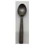 Vintage Natural Green Onyx/Jade Necklace with Carved Pendant