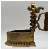 Vintage Red Bead Necklace with Antique Rhinestone Fur Brooch