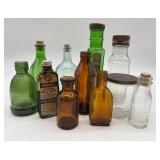 Vintage Jewelry Collection: Kramer of New York Necklace, Blue Glass Bead Necklace and Pale Blue Glass Made in Italy Stamped Necklace with Earrings