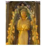 Vintage Hong Kong Orange Beaded Necklace, Earrings, and Brooch Set