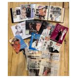 Set of Vintage Beaded Necklaces and Silver Toned and Orange Stone Bracelet