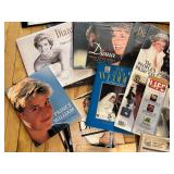 Set of Vintage Beaded Necklaces and Silver Toned and Orange Stone Bracelet