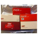Set of 5 Coca-Cola Branded Holiday Train Freight Cars