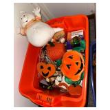 Large Collection of Halloween Decorations and Figurines