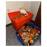 Large Collection of Halloween Decorations and Figurines