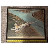 Framed 1970 Helicon Publishing WWII Series U.S.A.A.F B-26 Bombers Print