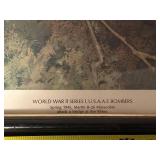 Framed 1970 Helicon Publishing WWII Series U.S.A.A.F B-26 Bombers Print