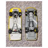 Set of 2 DeWalt #17 NASCAR Diecast Model Cars