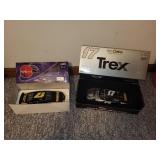 Set of 2 NASCAR Collectible Model Cars with Dewalt and Trex Designs