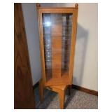 Museum Thomas Series Wooden Display Case with Glass Shelves