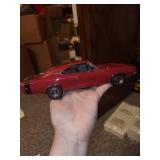 Collection of 3 Die-Cast Model Cars: 1968 Dodge Charger, Chevrolet, and Ford