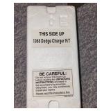 Collection of 3 Die-Cast Model Cars: 1968 Dodge Charger, Chevrolet, and Ford