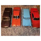 Collection of 4 Vintage Diecast Model Cars