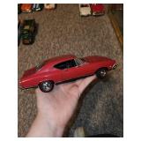 Set of 3 Diecast Model Cars, Including Vintage Hot Rod and Muscle Cars