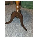 Vintage Octagonal Wood Side Table