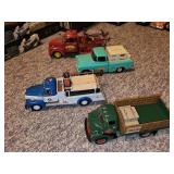 Set of 4 Vintage Die-Cast Utility Trucks