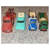 Set of 4 Vintage Die-Cast Utility Trucks