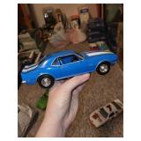 Set of 4 Diecast Model Cars Including Dodge Daytona, Convertible, Camaro, and Hooters Race Car