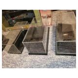 Collection of 11 Acrylic Clear Display Cases in Various Sizes