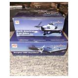 Set of 2 Vintage Die-Cast Model Airplanes: North American F-86 Sabre & Douglas SBD Dauntless