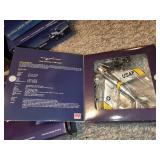 Set of 2 Vintage Die-Cast Model Airplanes: North American F-86 Sabre & Douglas SBD Dauntless